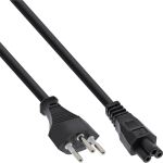 35er B-Pack InLine Netzkabel für Notebook, Schweiz, 3pol Kupplung, 2m