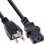 30er B-Pack InLine Netzkabel, Netzstecker Japan / Kaltgerätestecker C13, 1,8m