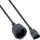 30er B-Pack InLine Netzadapterkabel, Kaltgeräte C14 / Schutzk. BU, f. USV, 1m