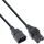 20er Bulk-Pack InLine Netzkabelverlängerung, C15 gerade auf C14, schwarz, 3m