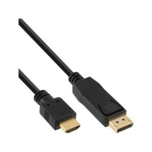 30er B-Pack InLine DisplayPort / HDMI Konverter Kabel, schwarz, 2m