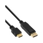 20er B-Pack InLine DisplayPort / HDMI Konverter Kabel, schwarz, 3m