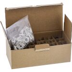24er Bulk-Pack InLine Keystone RJ45 Buchse Slim, SNAP-In, Cat.8.1, integr. Kab.