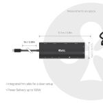 Club3D USB-C 12in1-HUB >3xHDMI/3xUSB-C/USB/LAN 8K30Hz PD140W retail