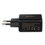 LINDY USB Typ C PD GaN Charger 65W, schwarz