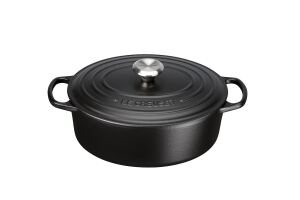 Le Creuset Signature Roaster oval 29cm black Schwarz (21178290000430)