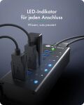 Hub 7-Port IcyBox USB 3.2 IB-AC618a Aluminium Gehäuse