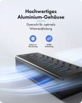 Hub 7-Port IcyBox USB 3.2 IB-AC618a Aluminium Gehäuse