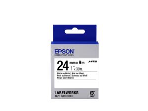 Epson LabelWorks - C53S656006 - LK-6WBN - schwarz auf weiß - 2,4cm x 9m