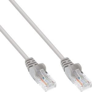 InLine Patchkabel, U/UTP, Cat.5e, grau, 10m, AWG26, besonderer Rastnasenschutz
