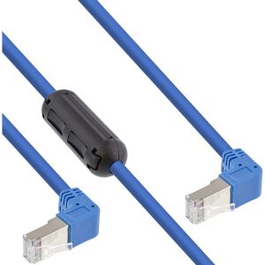 InLine Patchkabel 2-seitig unten gewinkelt mit Ferrit, S/FTP, Cat.6, PVC, 1,6m