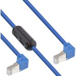 InLine Patchkabel 2-seitig unten gewinkelt mit Ferrit,...