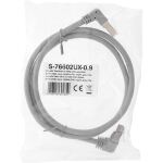 InLine Patchkabel 2-seitig unten gewinkelt, S/FTP, Cat.6, 250MHz, PVC, 1,10m