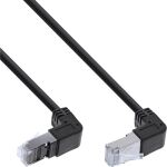 InLine Patchkabel oben/unten gewinkelt, S/FTP(PiMf), Cat.6, PVC Kupfer 0,15m