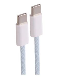 Shiverpeaks USB-C Ladekabel, 2.0, 60W, blau, Textil, 0,5m