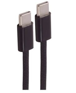 Shiverpeaks USB-C Ladekabel, 2.0, 60W, schwarz, Textil, 0,5m