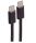 Shiverpeaks USB-C Ladekabel, 2.0, 60W, schwarz, Textil, 0,5m