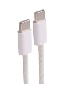 Shiverpeaks USB-C Ladekabel, 2.0, 60W, weiß, Textil, 0,5m