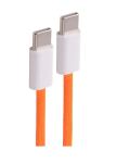 Shiverpeaks USB-C Ladekabel, 2.0, 60W, orange, Textil, 0,5m
