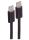 Shiverpeaks USB-C Ladekabel, 2.0, 60W, schwarz, Textil, 1m