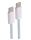 Shiverpeaks USB-C Ladekabel, 2.0, 60W, blau, Textil, 2m