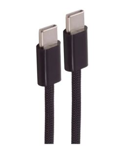 Shiverpeaks USB-C Ladekabel, 2.0, 60W, schwarz, Textil, 2m