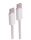 Shiverpeaks USB-C Ladekabel, 2.0, 60W, weiß, Textil, 2m