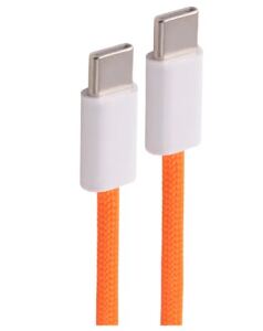 Shiverpeaks USB-C Ladekabel, 2.0, 60W, orange, Textil, 2m