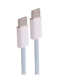 Shiverpeaks USB-C Ladekabel, 2.0, 60W, blau, Textil, 3m