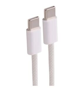 Shiverpeaks USB-C Ladekabel, 2.0, 60W, weiß, Textil, 3m