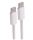 Shiverpeaks USB-C Ladekabel, 2.0, 60W, weiß, Textil, 1,5m