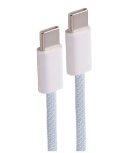 Shiverpeaks USB-C Ladekabel, 2.0, 60W, blau, Textil, 2,5m