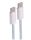 Shiverpeaks USB-C Ladekabel, 2.0, 60W, blau, Textil, 2,5m