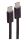 Shiverpeaks USB-C Ladekabel, 2.0, 60W, schwarz, Textil, 2,5m