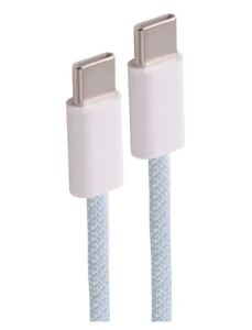 Shiverpeaks USB-C Ladekabel, 2.0, 240W, blau, Textil, 0,5m