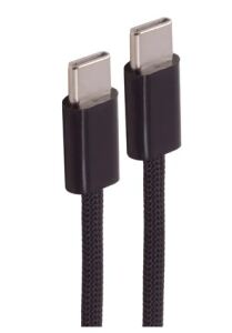 Shiverpeaks USB-C Ladekabel 2.0, 240W, schwarz, Textil, 0,5m