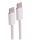 Shiverpeaks USB-C Ladekabel, 2.0, 240W, weiß, Textil, 0,5m