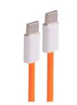 Shiverpeaks USB-C Ladekabel, 2.0, 240W, orange, Textil, 0,5m