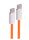 Shiverpeaks USB-C Ladekabel, 2.0, 240W, orange, Textil, 0,5m