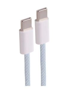 Shiverpeaks USB-C Ladekabel, 2.0, 240W, blau, Textil, 1m