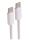 Shiverpeaks USB-C Ladekabel, 2.0, 240W, weiß, Textil, 1m