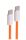 Shiverpeaks USB-C Ladekabel, 2.0, 240W, orange, Textil, 1m