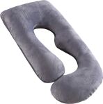 Momcozy - Schwangerschaftskissen G-Form grau