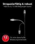 Intenso USB-A/USB-C Cable A60C Nylon 2m Black Double Pack