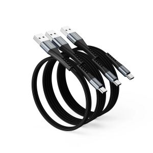 Intenso USB-A/USB-C Cable A60C Nylon 0.5m + 2x2m MIX Pack