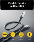 Intenso USB-C/USB-C Cable C100C Nylon 2m Black Double Pack
