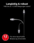 Intenso USB-C/USB-C Cable C100C Nylon 2m Black Double Pack