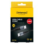 Intenso USB-C/USB-C Cable C240C Nylon 2m Black