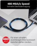 Intenso USB-C/USB-C Cable C240C Nylon 2m Black