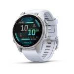 Garmin Fenix 8 3,3 cm (1.3") AMOLED 43 mm Digital 416 x 416 Pixel Touchscreen Silber WLAN GPS